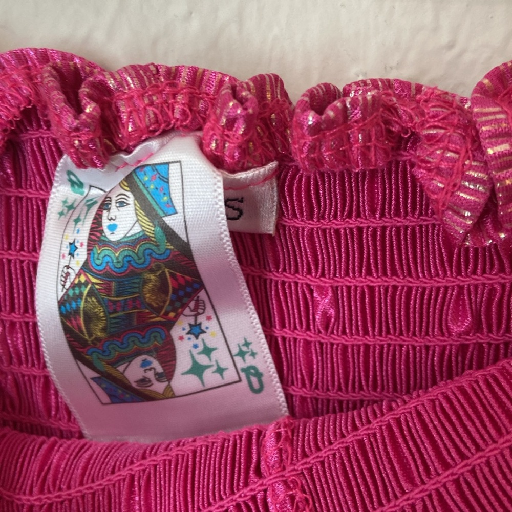QUEEN OF SPARKLES Pink Swing Shorts - Picture 2 of 5